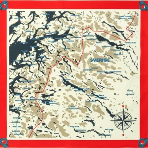 Fjällräven Andet Tilbehør | Kasketter, Hatte & Huer-Swedish Classic Map Scarf