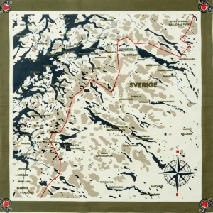Fjällräven Andet Tilbehør | Kasketter, Hatte & Huer-Swedish Classic Map Scarf