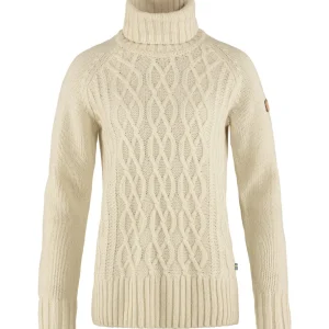 Fjällräven Sweatre & Strik-Övik Cable Knit Roller Neck W