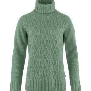 Fjällräven Sweatre & Strik-Övik Cable Knit Roller Neck W